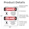 Signmission 14 in H x 10 in W, Vinyl Decal, Rectangle, Confined Space Do Not Enter Bilingual OS-2PACK-DS-D-1014-VS-1083 - alternate 2